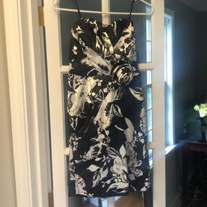 Never Worn Patterned Strapless Cocktail Dress!